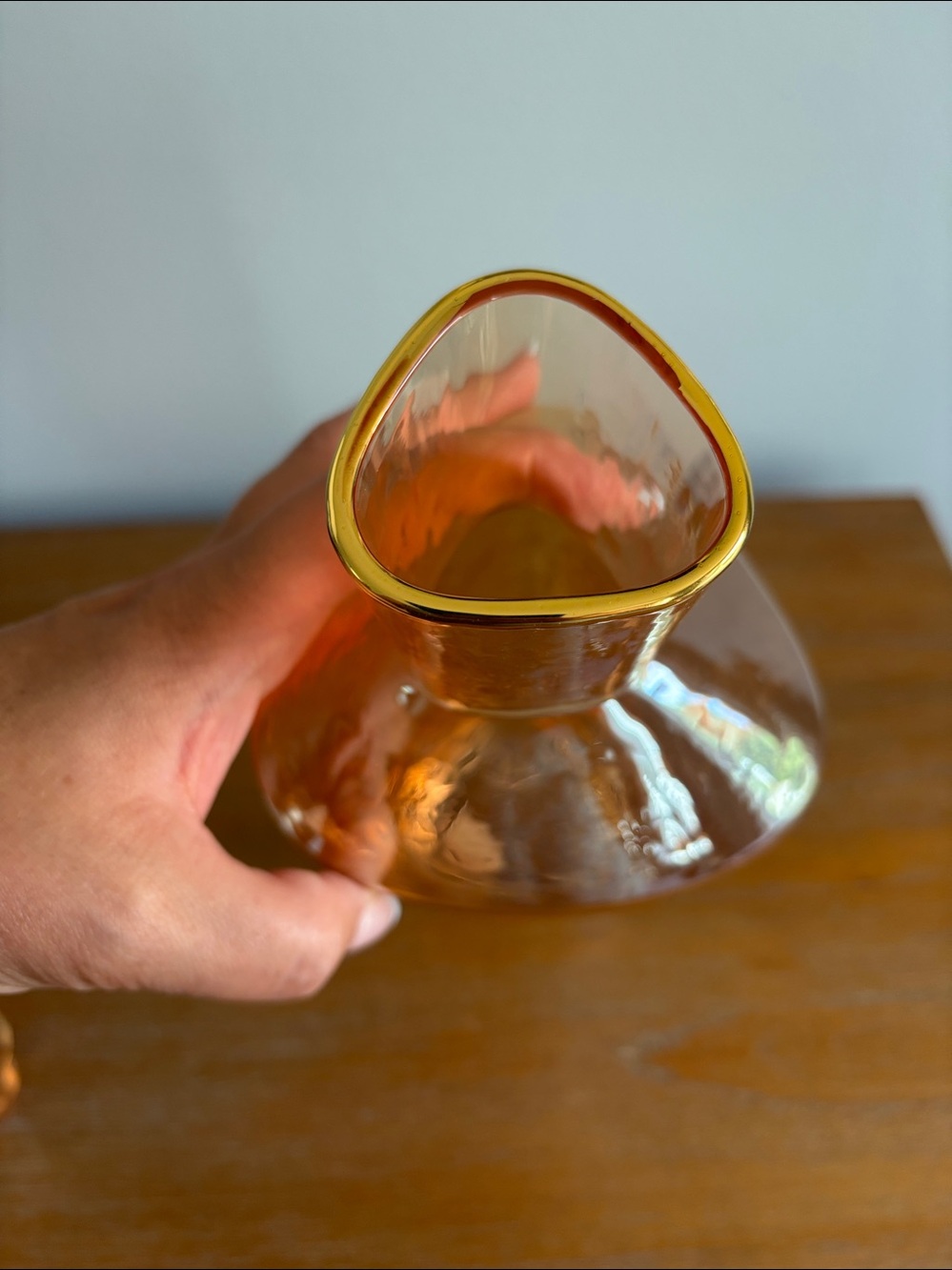 NWT Anthropologie Zaza Lustered Decanter in Honey - Picture 7 of 11